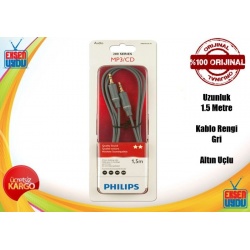 Philips SWA4522S/10 Aux Ses Kablosu 3.5mm 1.5 Metre Altın Uçlu